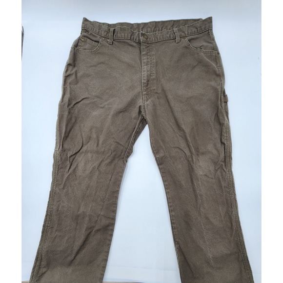 Dickies Other - Mens Y2K Dickies Tan‎ Khaki  Brown Canvas Carpenter Work Pants Size 40x30
